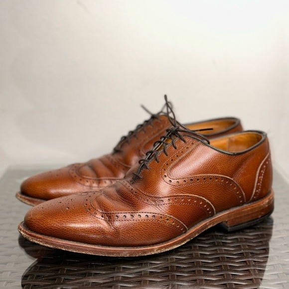 Allen Edmonds Men’s 8D McClain Oxford Dress Shoes Brown Leather Wingtip Lace - Picture 11 of 11